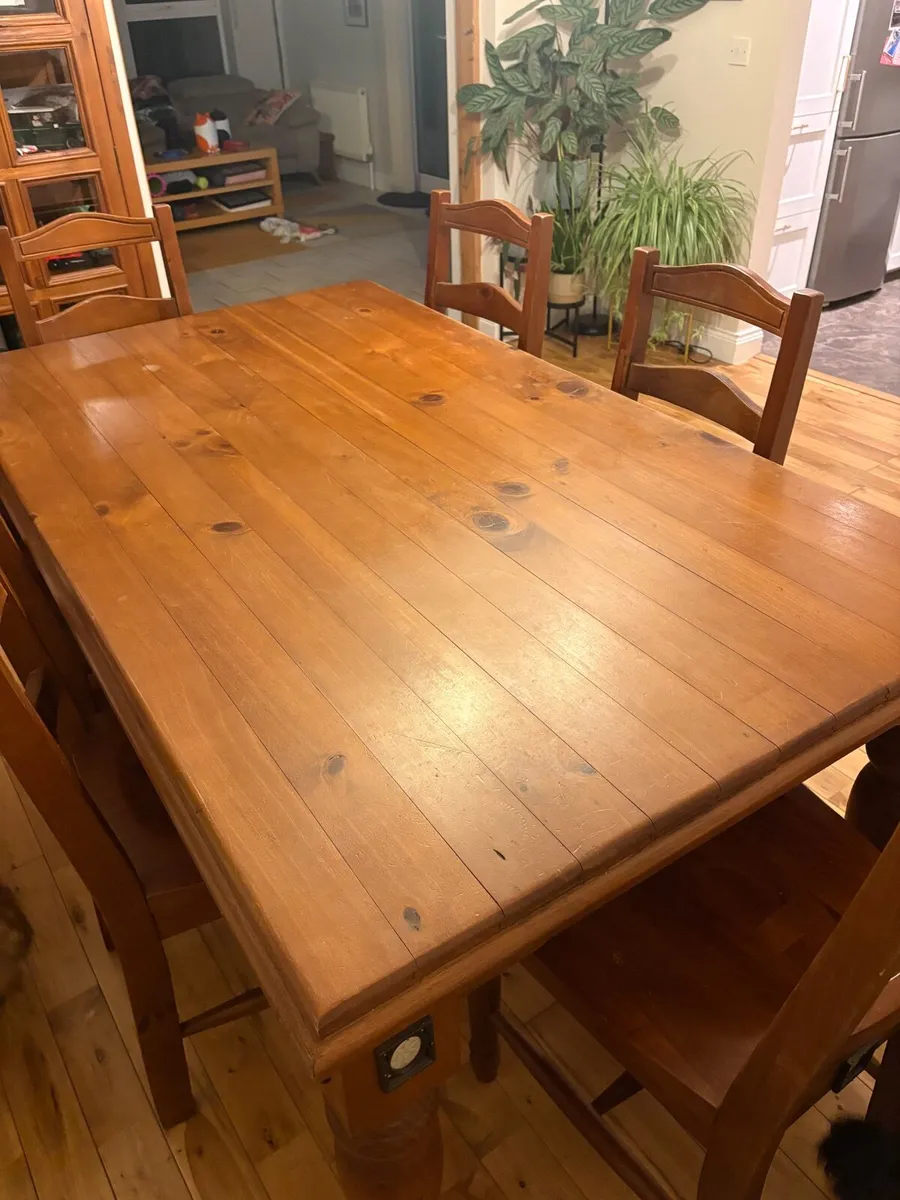 Dining room table& chair - Image 4