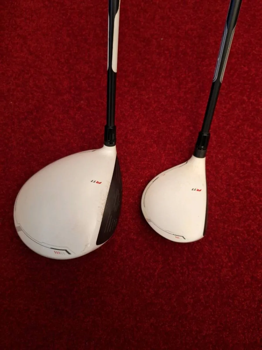 Taylormade driver and 5 wood - Image 1