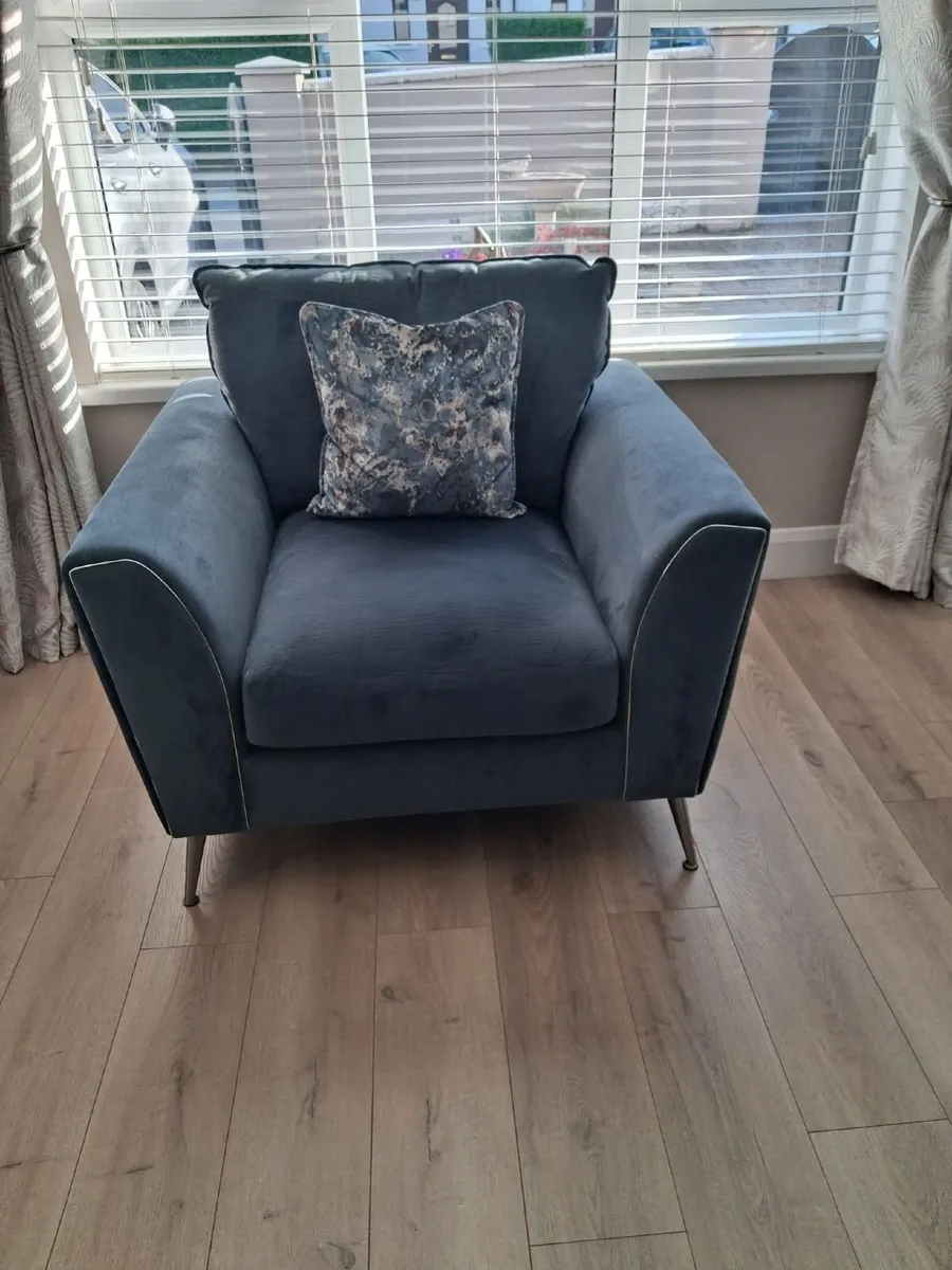 3 Seater Couch with Matching Armchair - Image 3