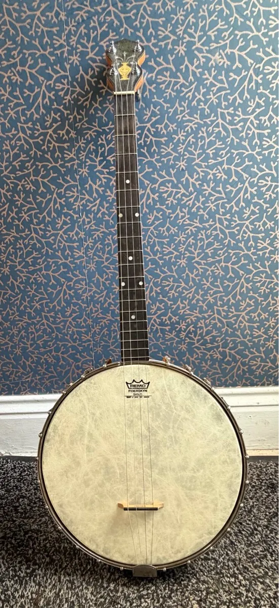 Lange Banner Blue Tenor Banjo - Image 1