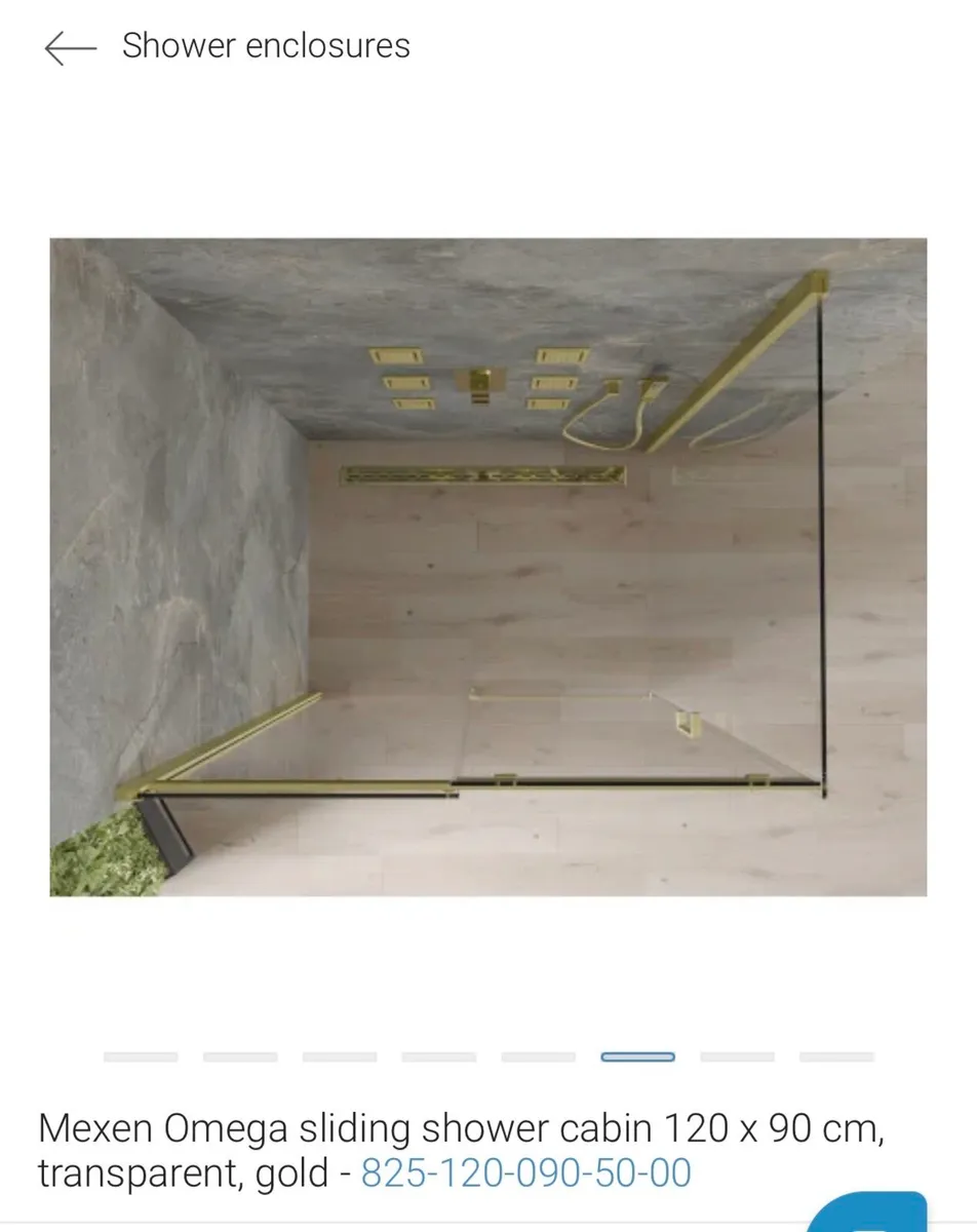 120 X 90 gold gold shower enclosure - Image 4