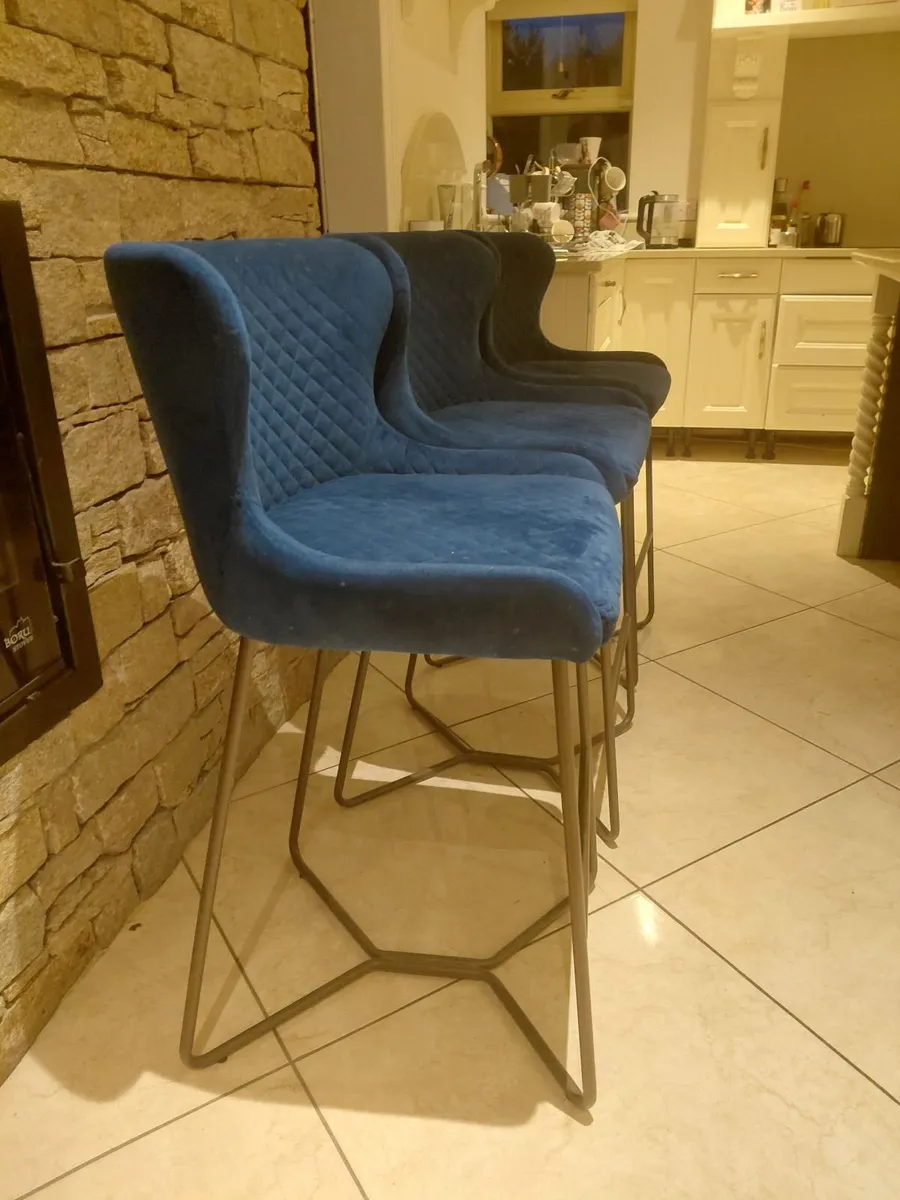 Velvet Bar stools - Image 3