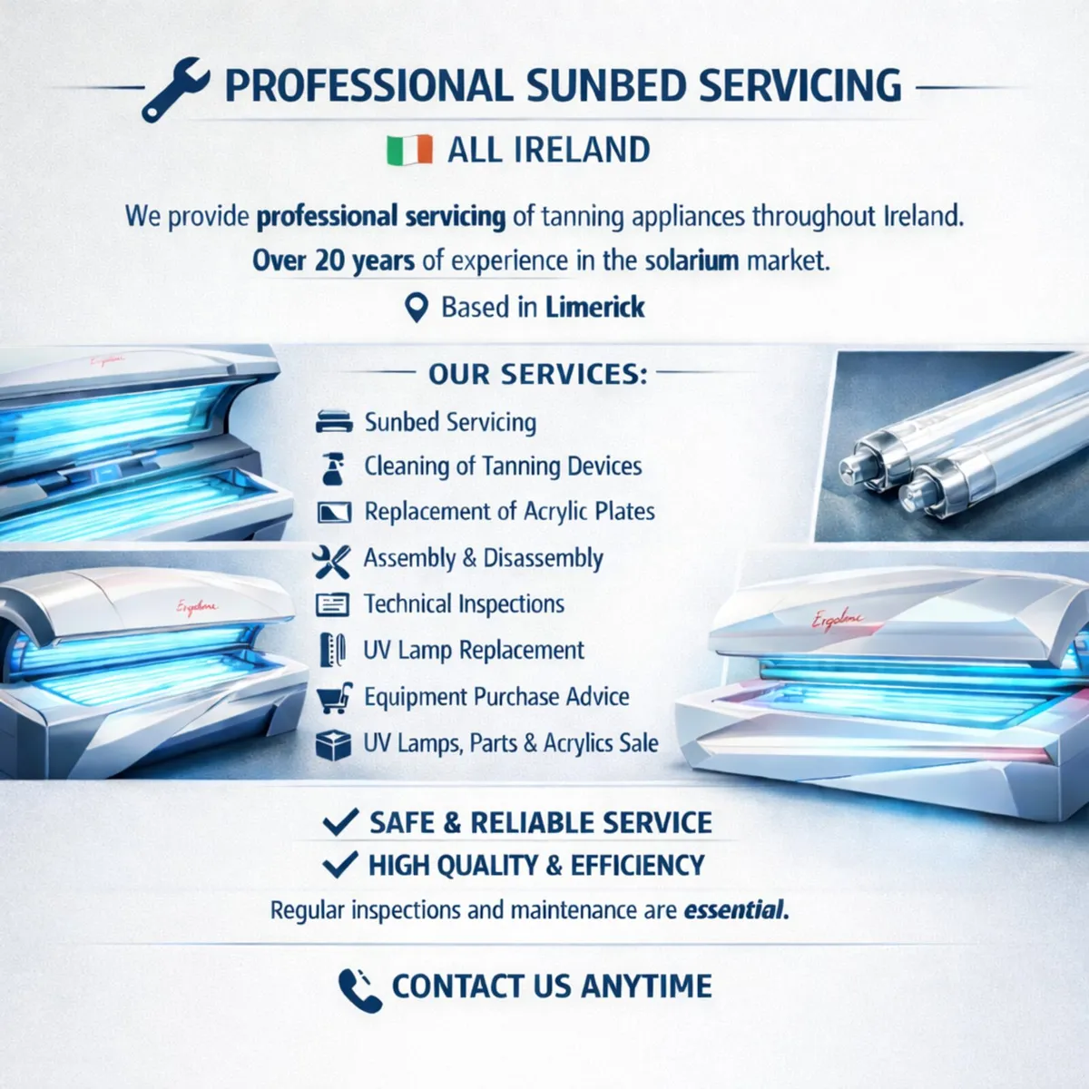 Professional Sunbeds Service