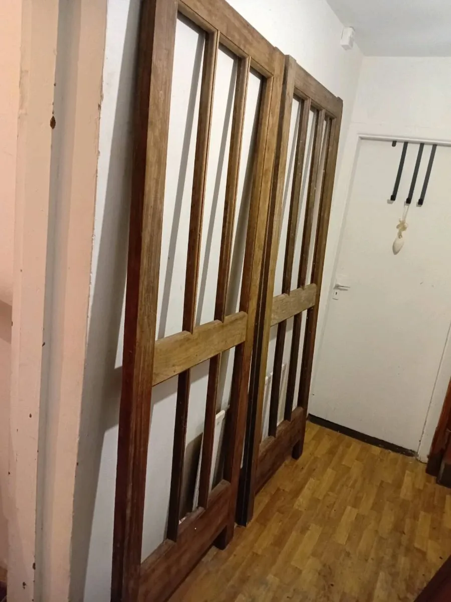 vintage solid teak doors - Image 3