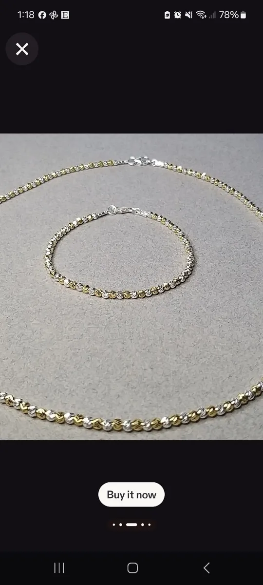 Diamond Cut 14k gold filled and 925 sterling silve - Image 3