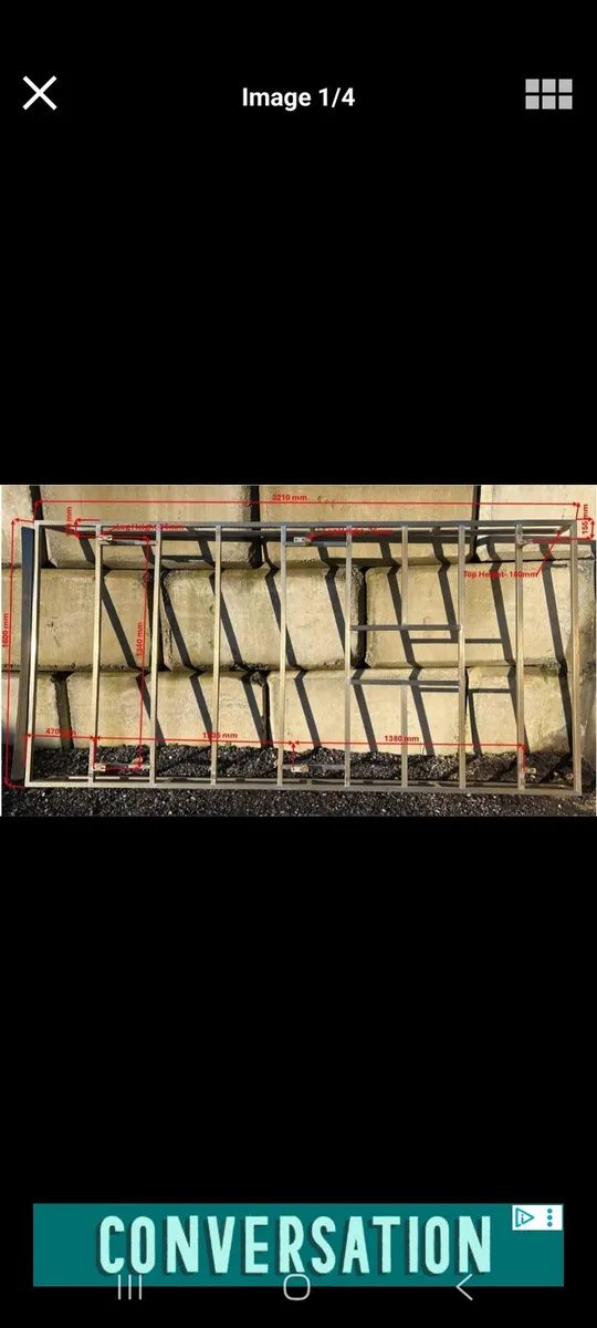 Roof rack stainless steel ford transit custom - Image 4