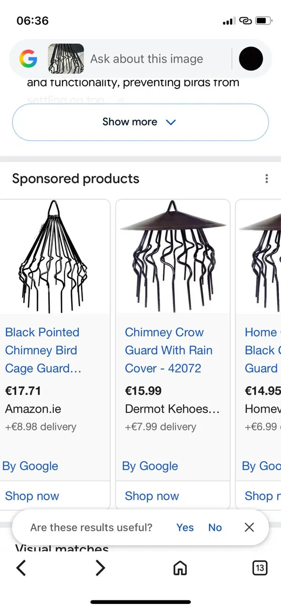 Chimney bird cover €10 - Image 2