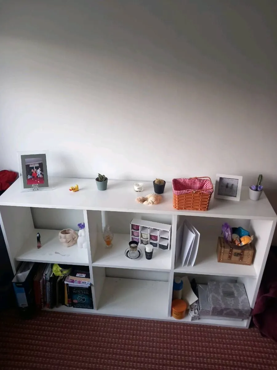 White shelf