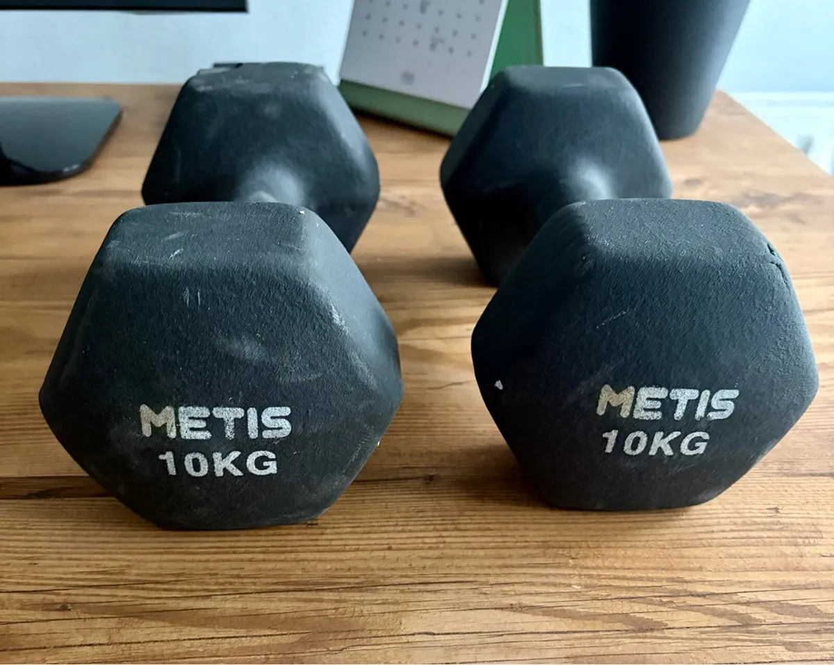 Dumbbells x2. 10kg - Image 2
