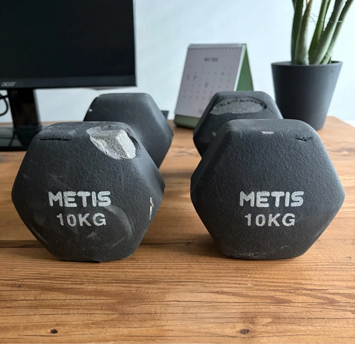 Dumbbells x2. 10kg - Image 3