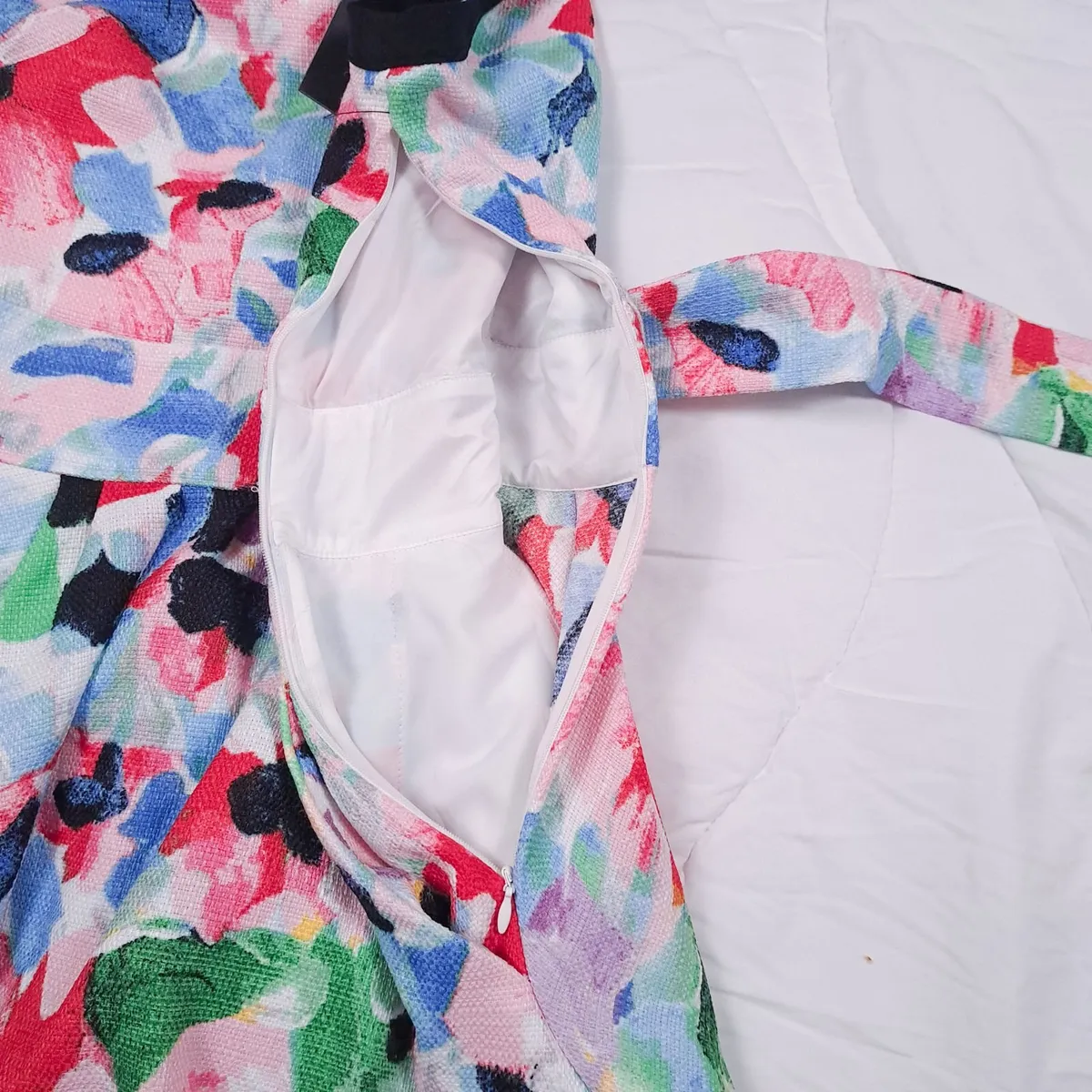 Karl Lagerfeld Multi-Color Floral Dress 8UK/36EU - Image 3