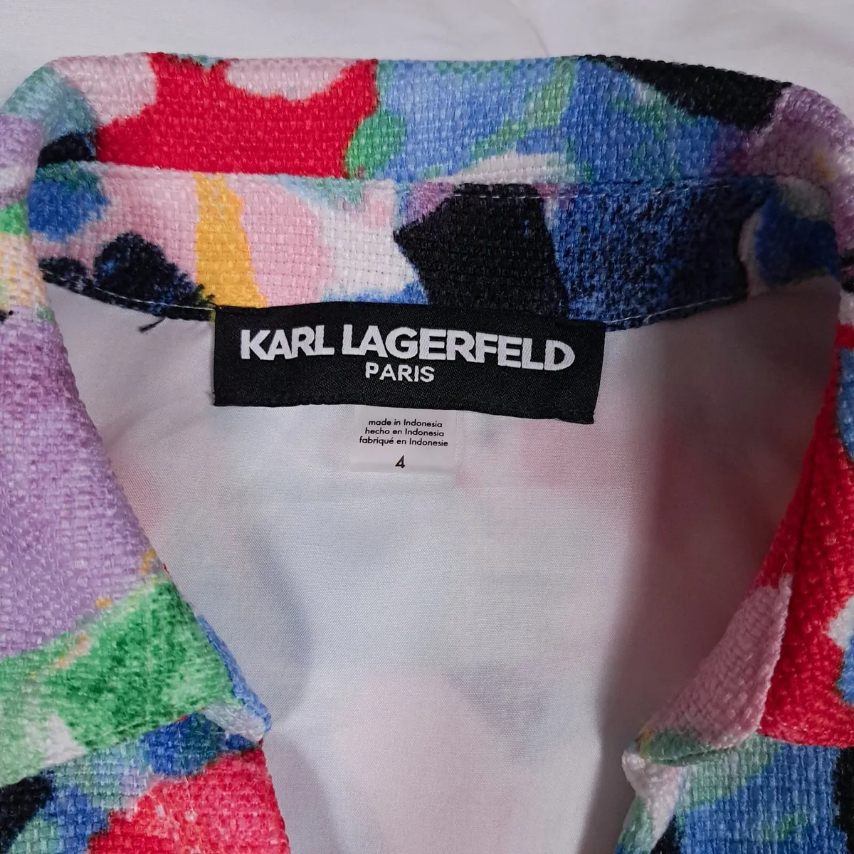 Karl Lagerfeld Multi-Color Floral Dress 8UK/36EU - Image 2