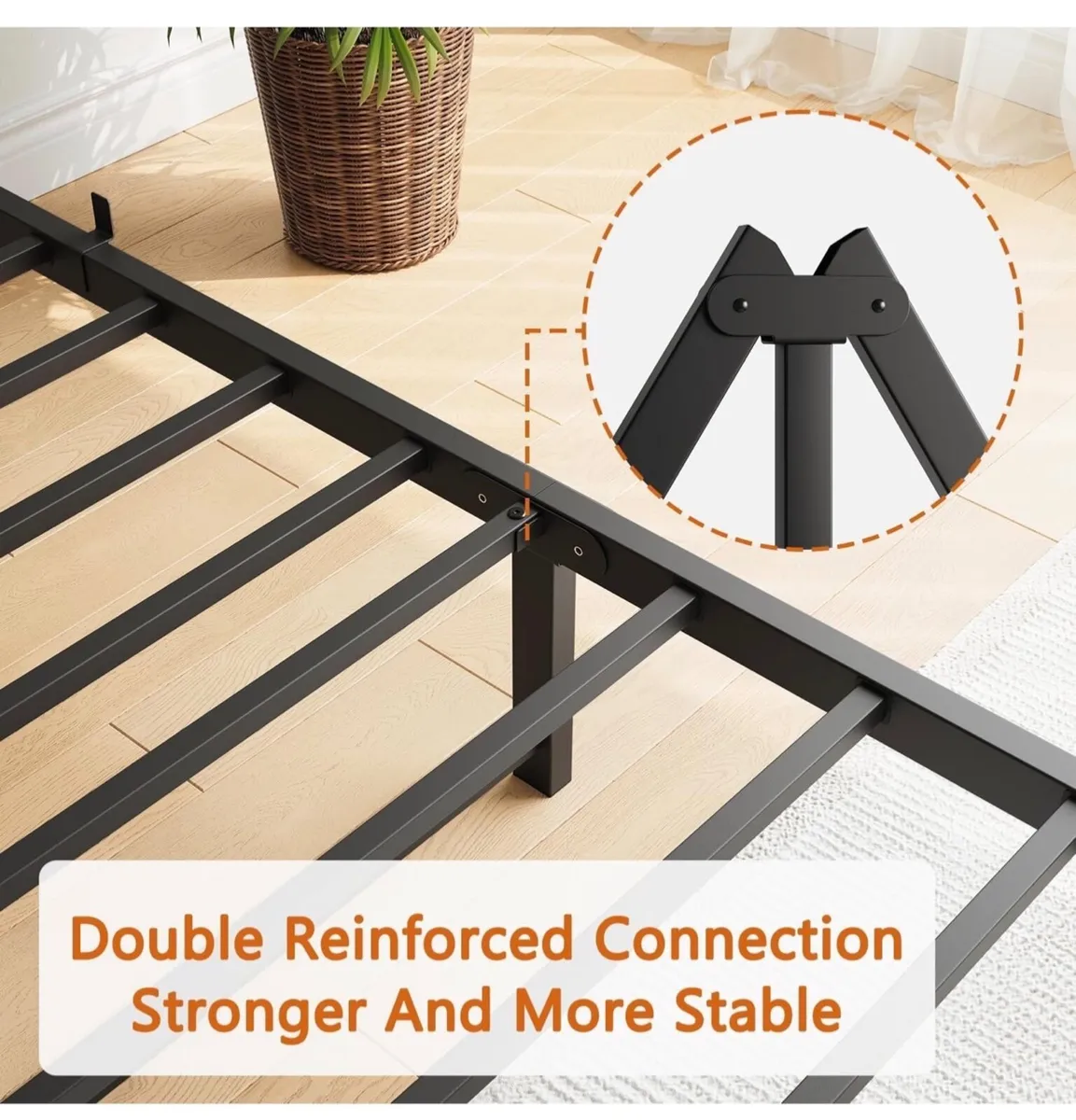 King Size Bed Base with Charging Station - Image 2