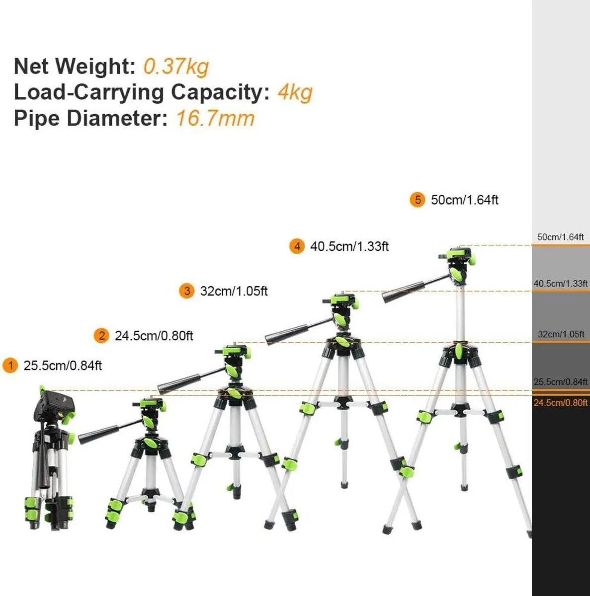 New Huepar Compact Mini Tripod for Laser Level - Image 2
