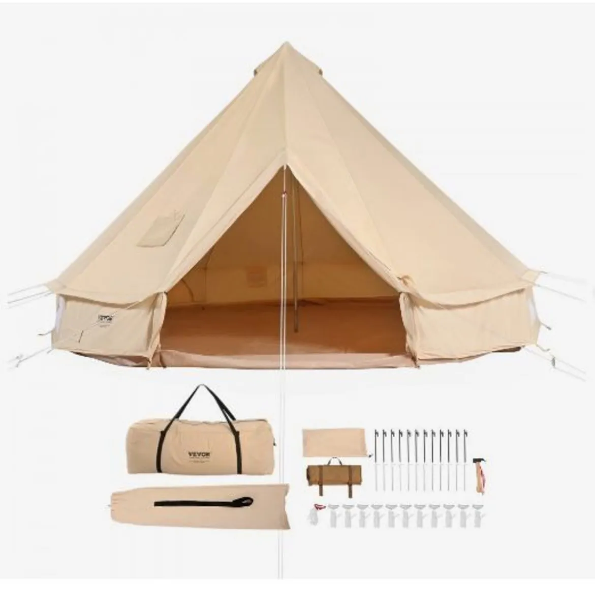 Canvas Bell Tent, 4 Seasons 4 m/13.12 ft Yurt - Image 1