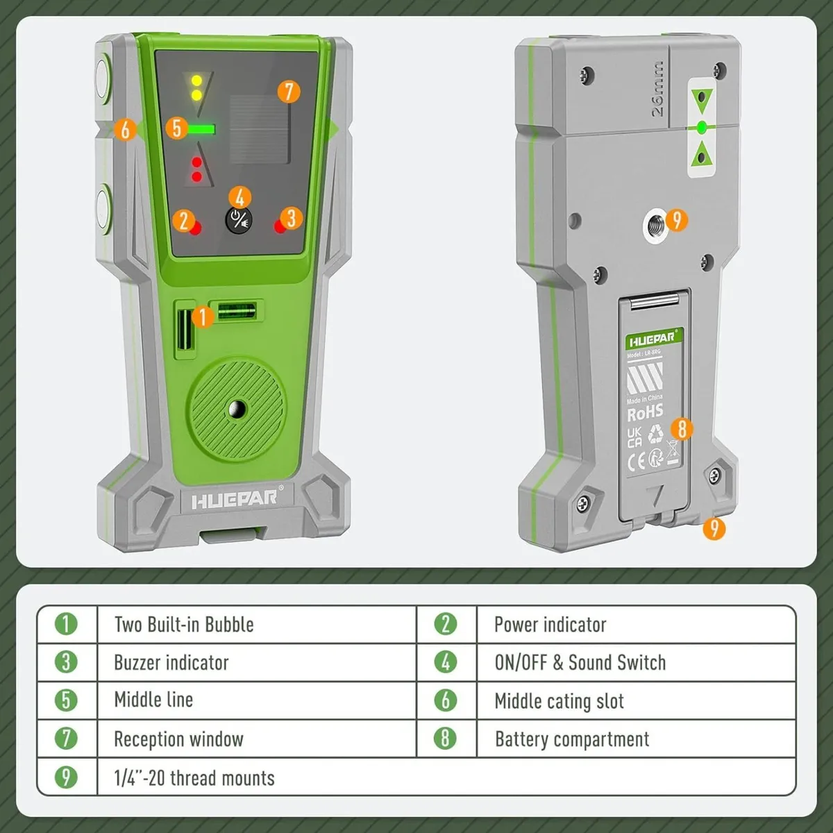 New Laser Level Receiver Detector 60m/196ft. - Image 4