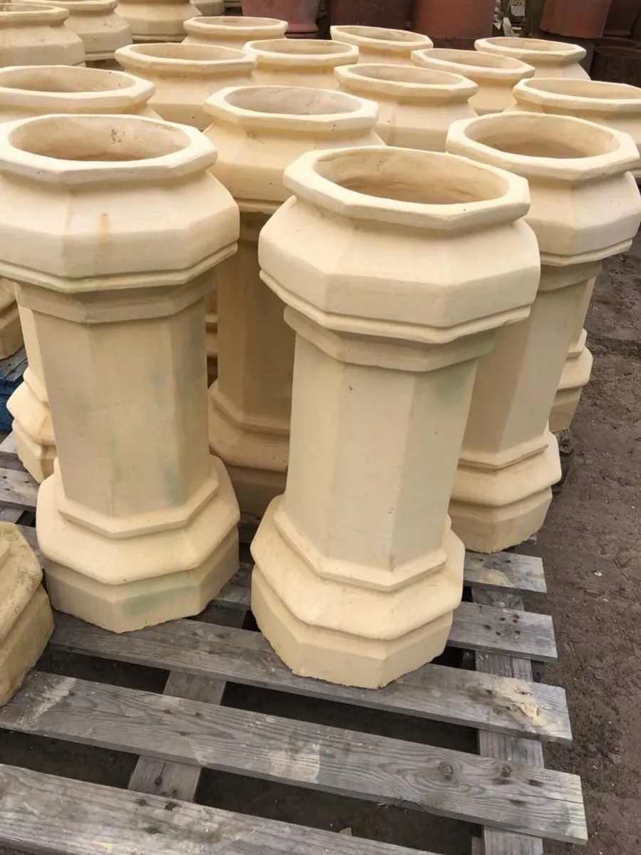 Bangor blue slates chimney pots floor ridge tiles - Image 1