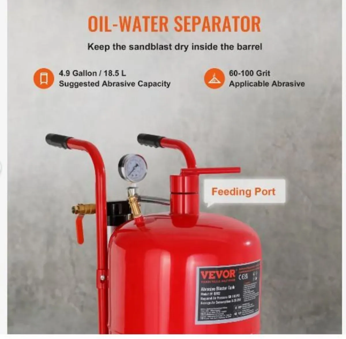 10Gal/40L Sandblaster Equipped - Image 2