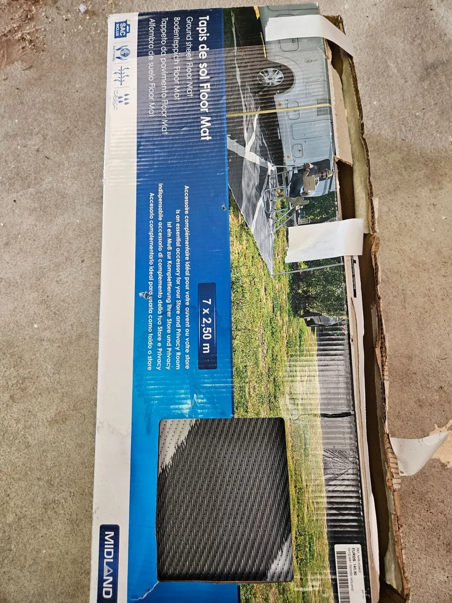 Awning floor matting