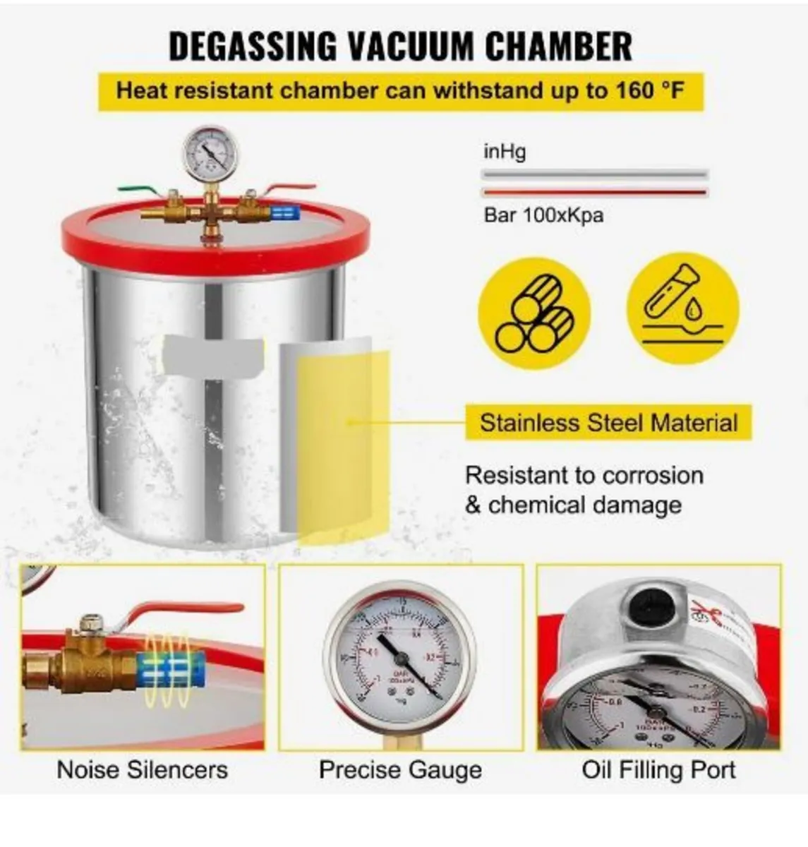 Vacuum Chamber with Pump - Image 2