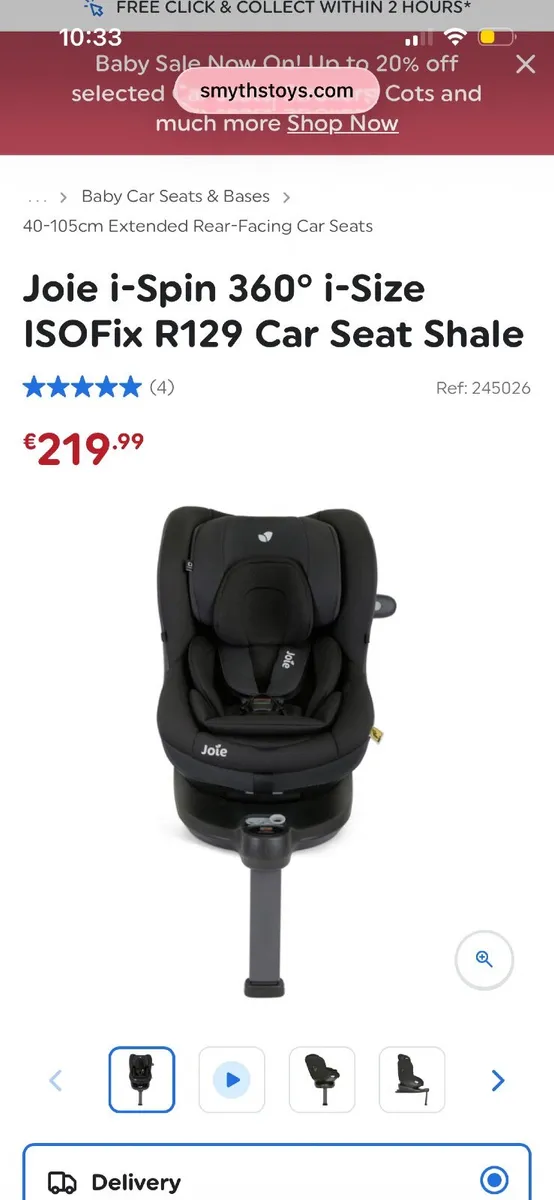 Joie iSpin 360 Car Seat - Image 4