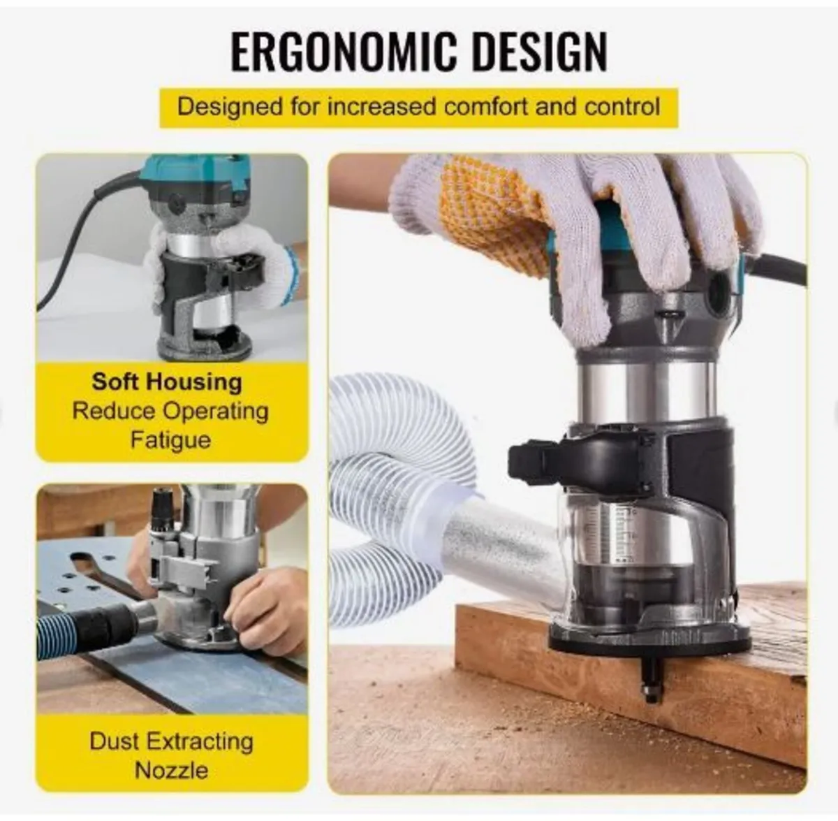 Router Tool, 710W Wood Router - Image 2