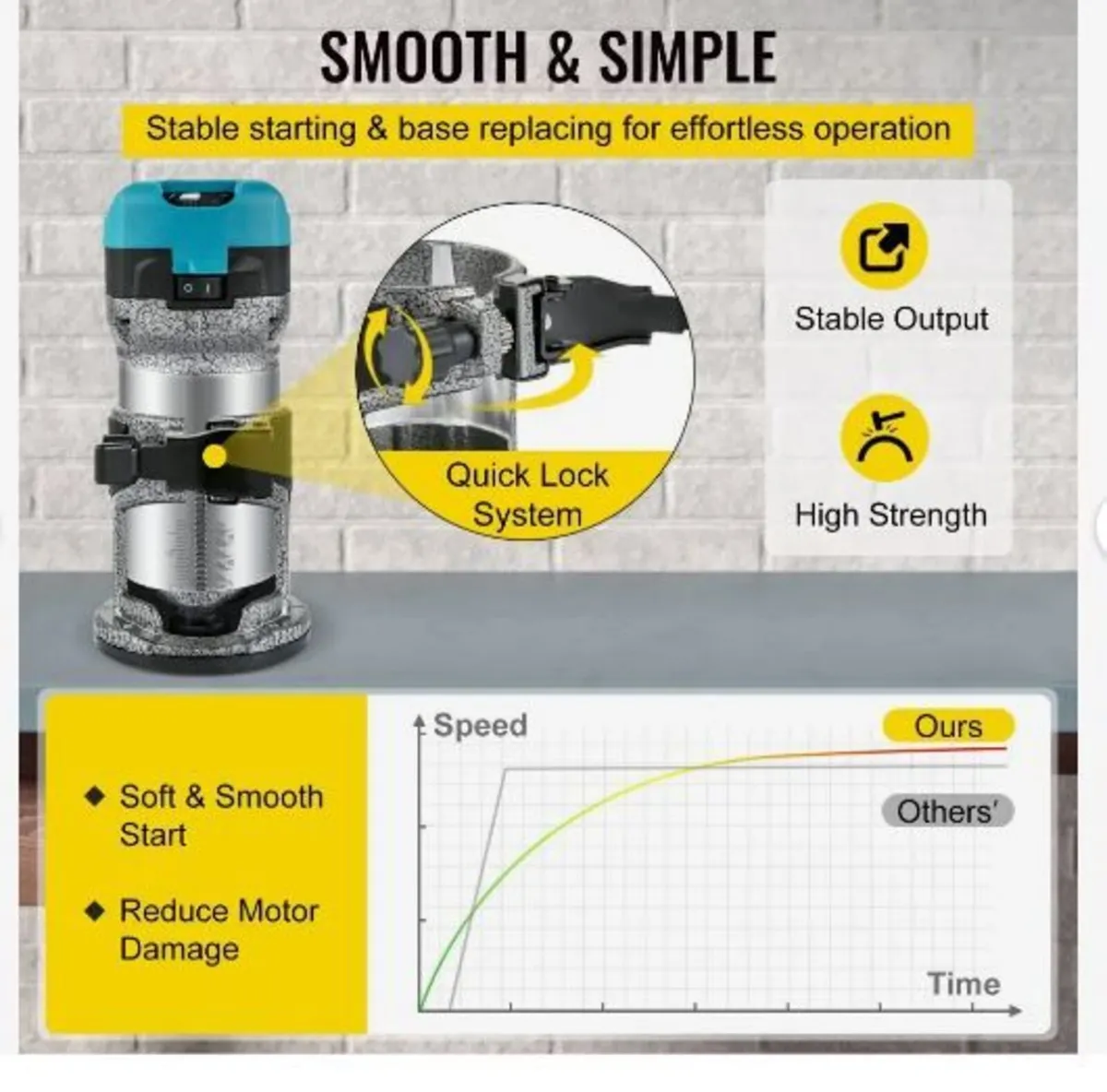 Router Tool, 710W Wood Router - Image 4
