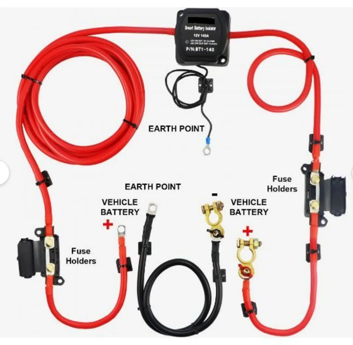 Split Charge Relay Kit, 2mtr 12V - Image 4