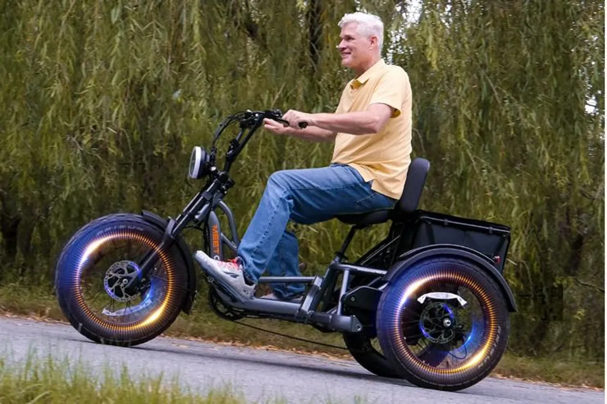 Meetone Tour Trike |  amazing Torque Sensor  | max speed 40 kmph | 2 x750 watts dual motors | 200km range, dual batteries | Nearly 1/2 price - Image 4