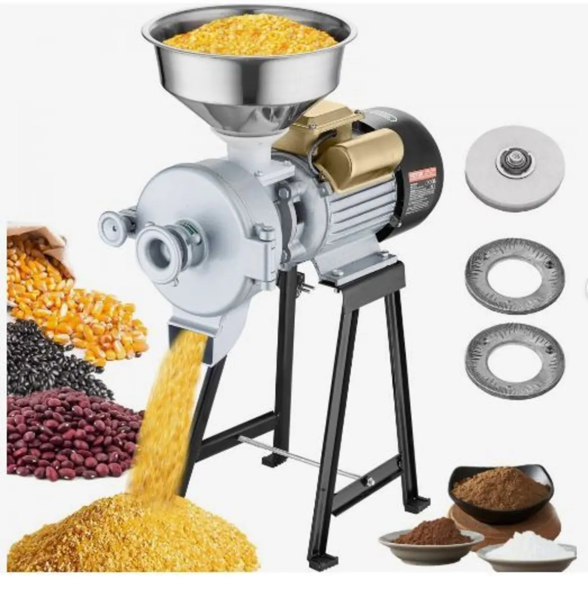 Electric Grain Mill Grinder, 3000W - Image 3