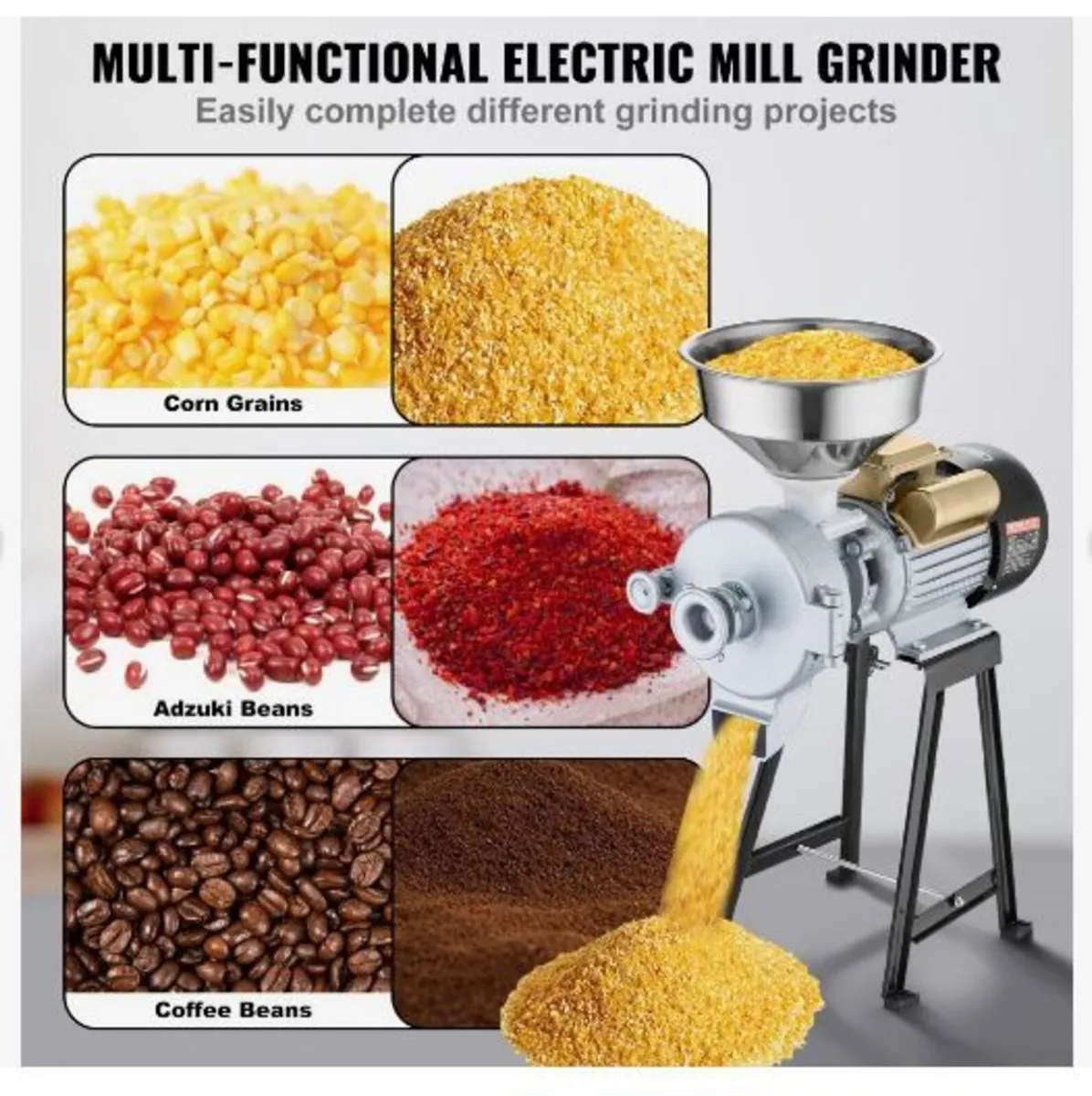 Electric Grain Mill Grinder, 3000W - Image 4