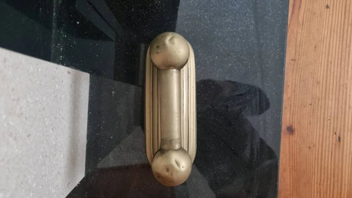 Antique Brass Fire Irons - Image 3