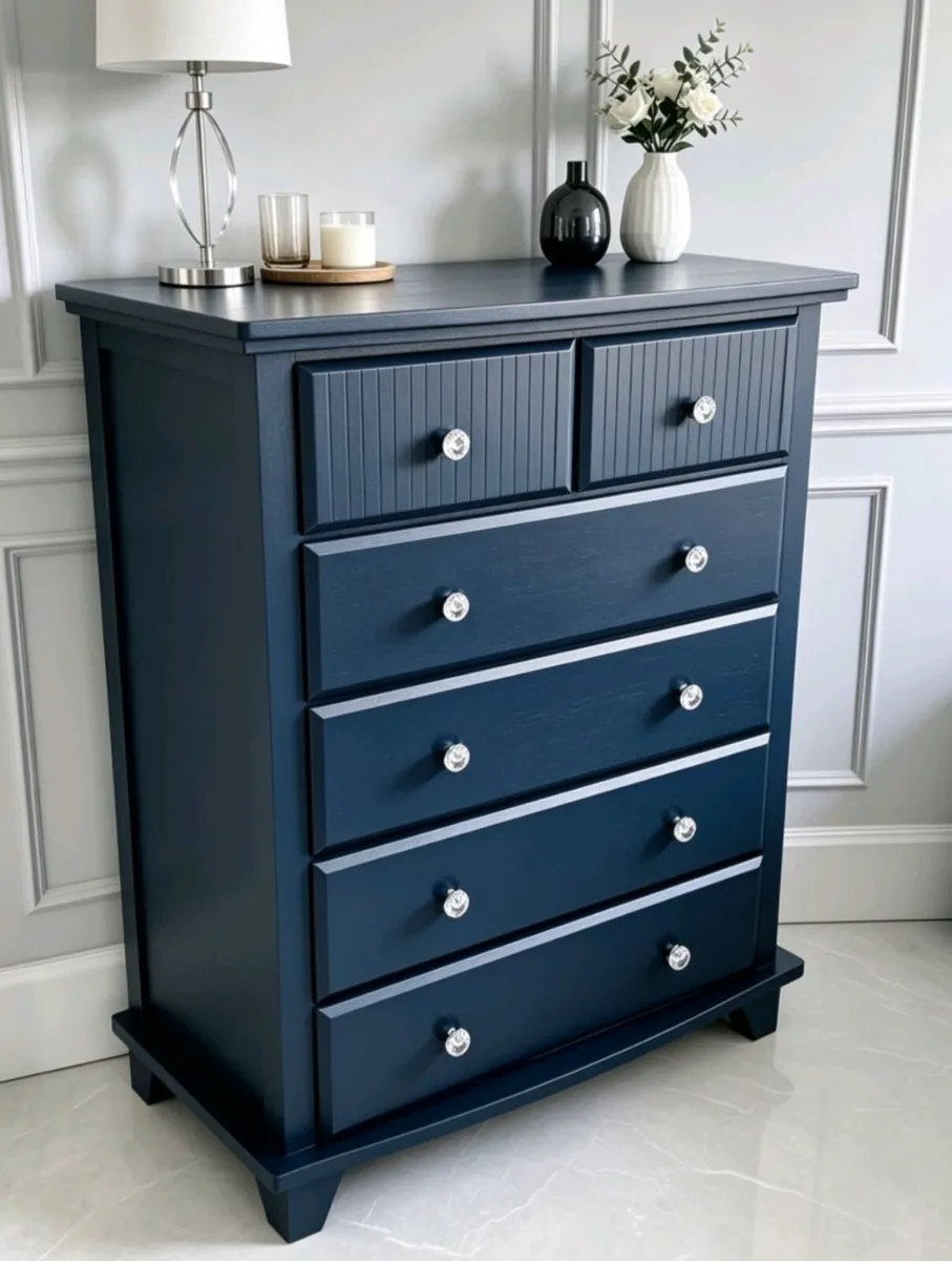 Navy Chest of Drawers - Image 2