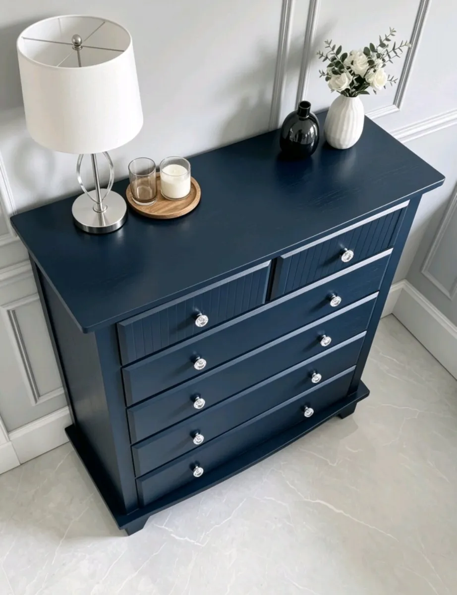 Navy Chest of Drawers - Image 3
