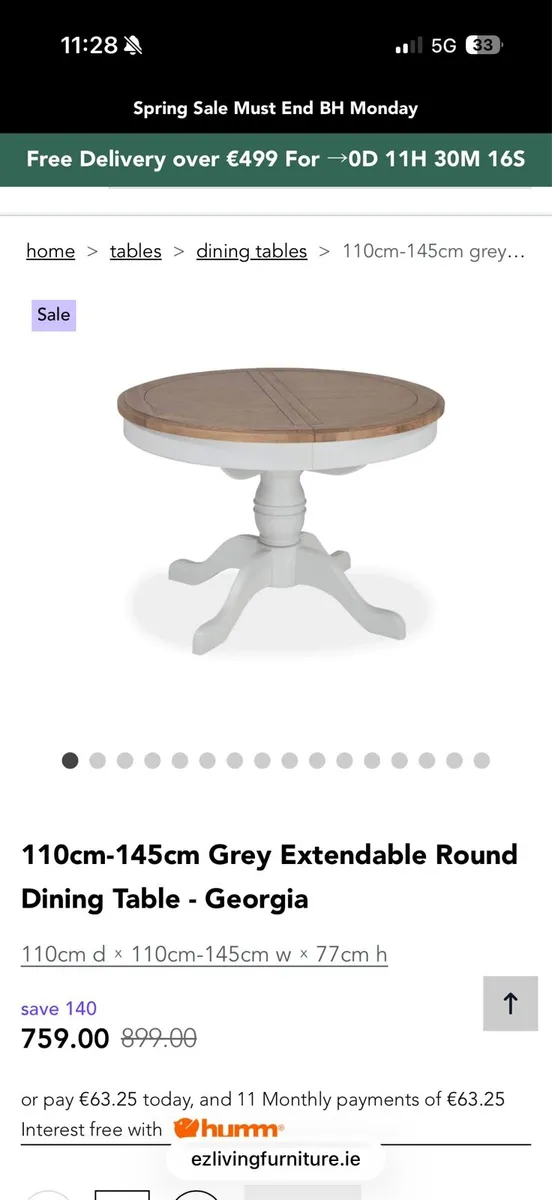 EZ Living Table and 6x chairs - Image 4