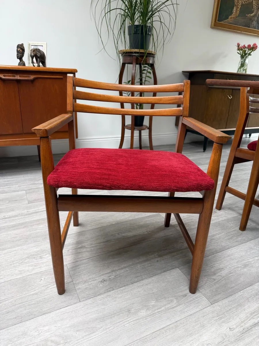 Mid Century Dining Chairs x 6 - Image 2
