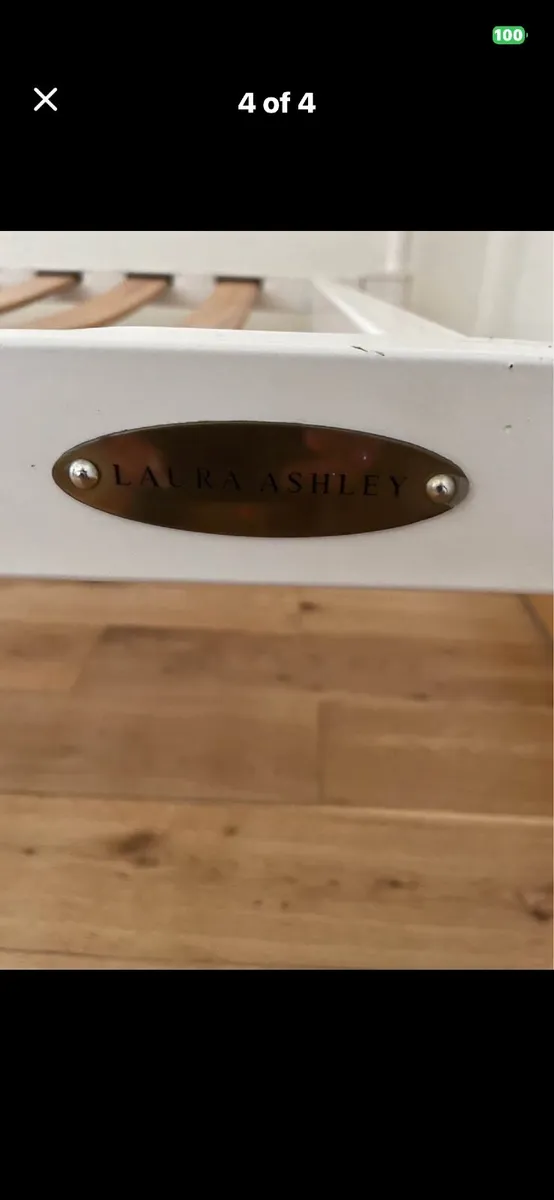 3ft Laura Ashley iron bed - Image 1