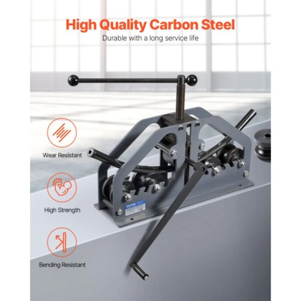 Tube Roller Bender, Max 1-1/2" Manual Tube Pipe Ro - Image 3