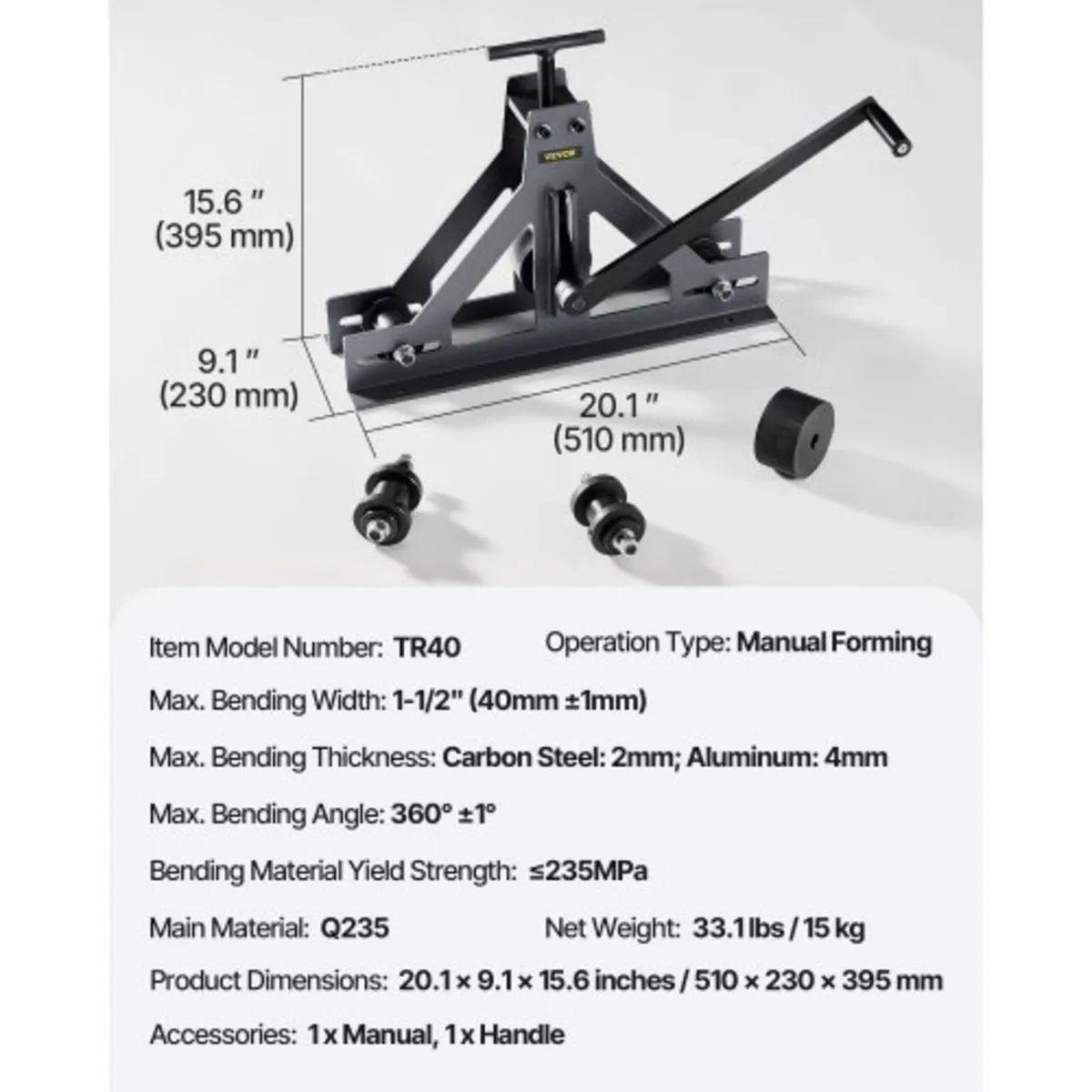 Tubing Rolling Bender 3.8 cm Tubing Rolling Bender - Image 3