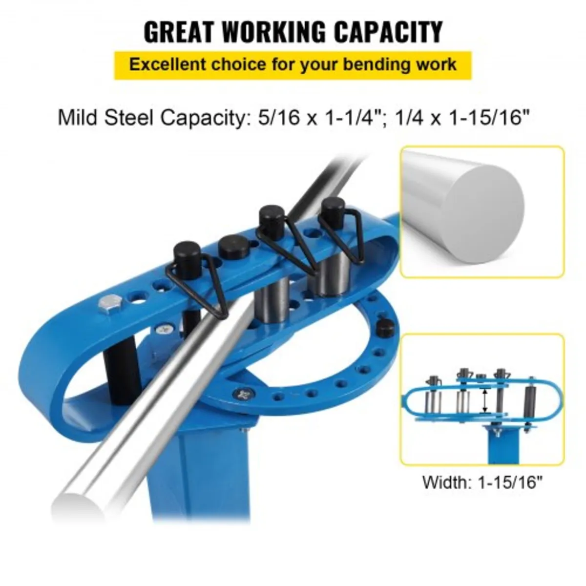 Compact Bender Metal Manual Floor Type 7 Dies 1-3" - Image 2
