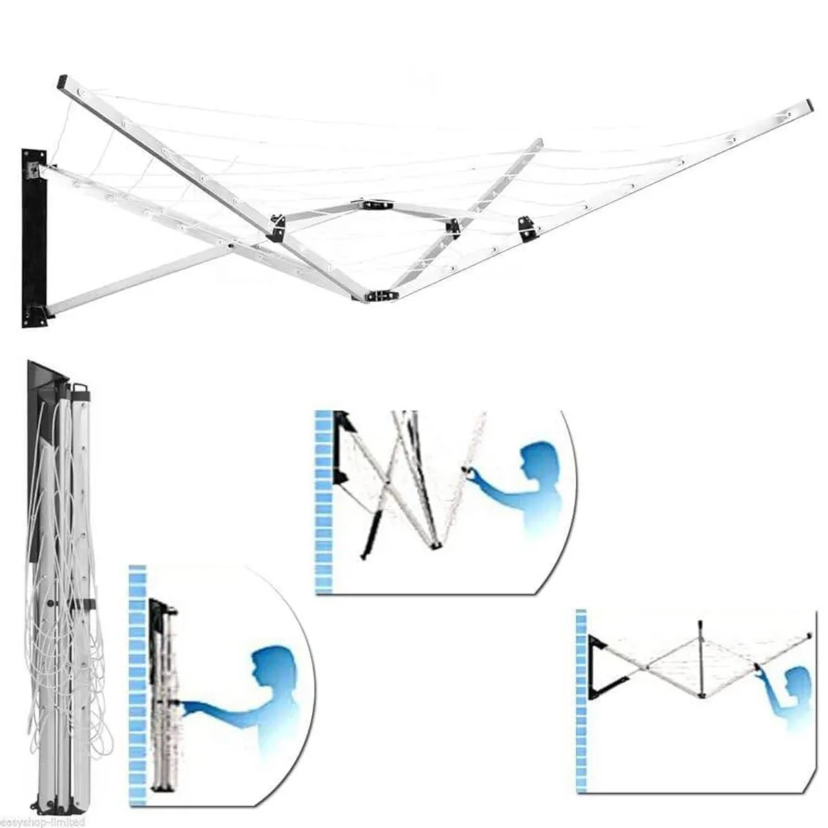Outdoor wall clothes horse - Image 1