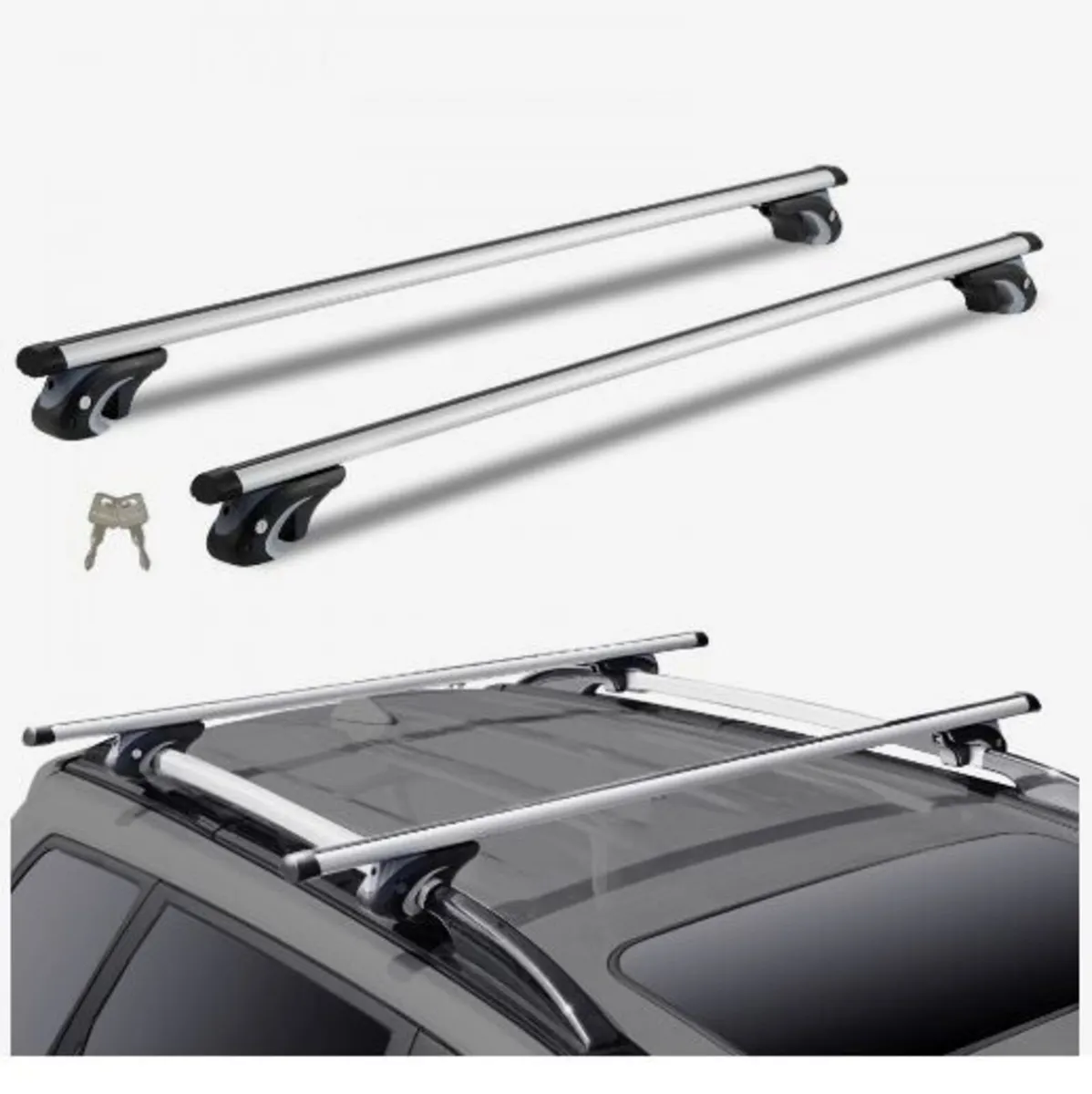 Universal Roof Rack Cross Bars, 137.2cm - Image 1