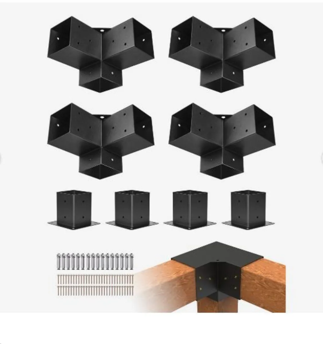 Pergola Bracket Kit, 4x4 Inch - Image 1