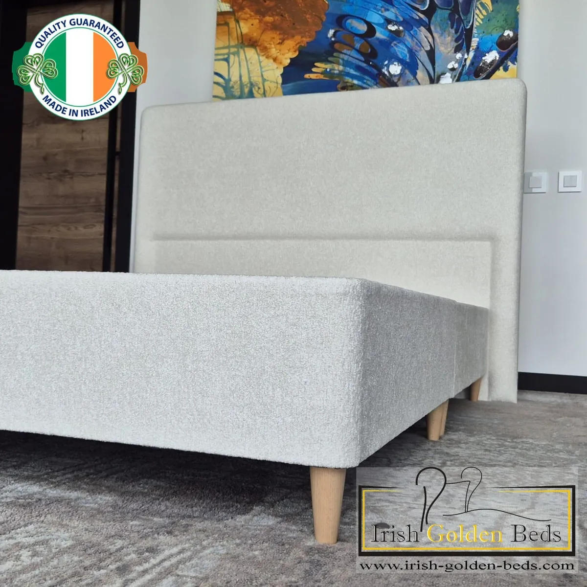 Divan Base+ headboard + free delivery+ free assemb - Image 1