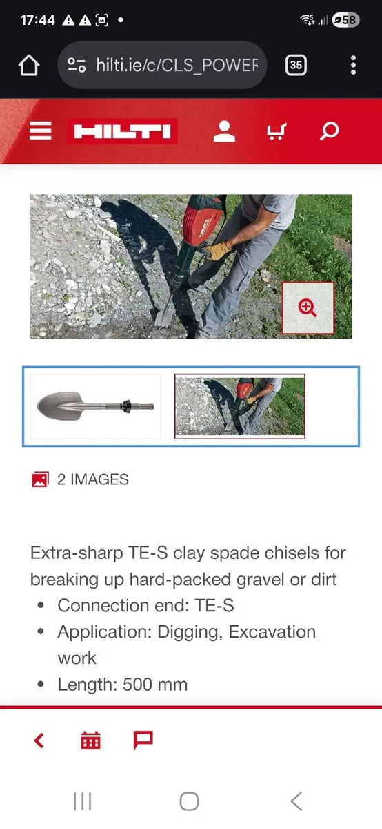 HILTI CHISEL TE1000  TE1500 TE2000 TE800 TE9050 - Image 4
