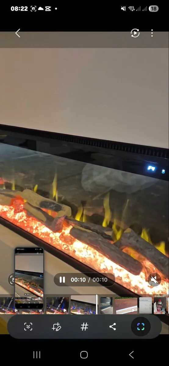 3 sides electric fireplace UNIQUE. 
Free delivery - Image 1