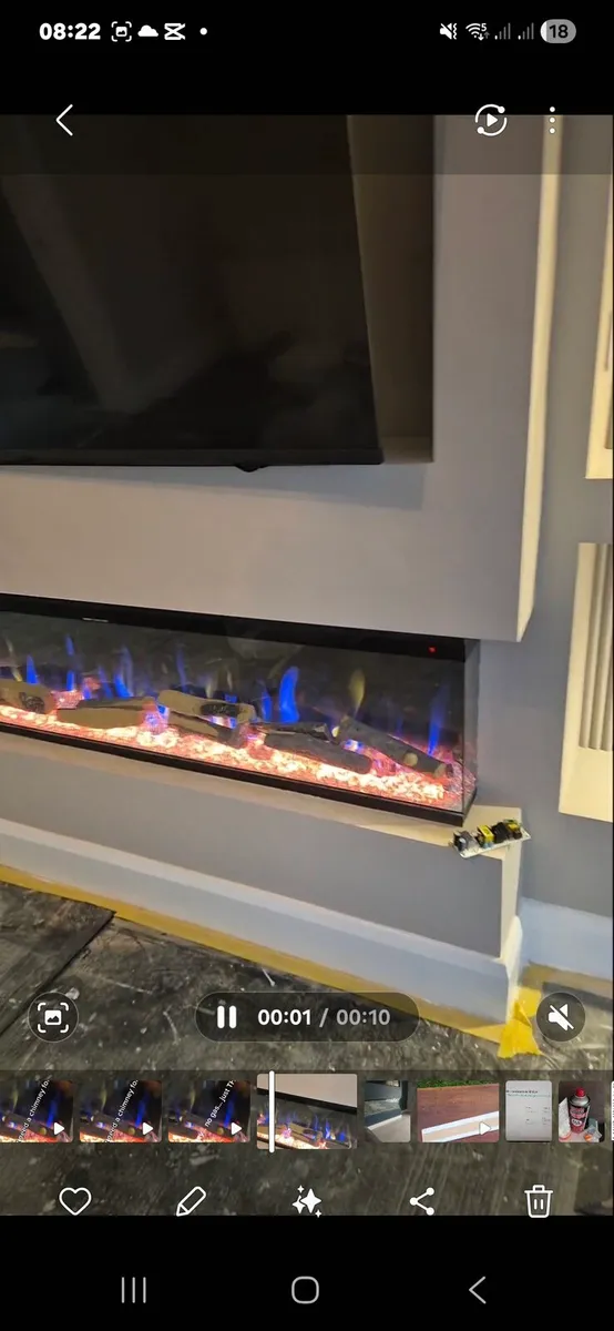 3 sides electric fireplace UNIQUE. 
Free delivery - Image 2