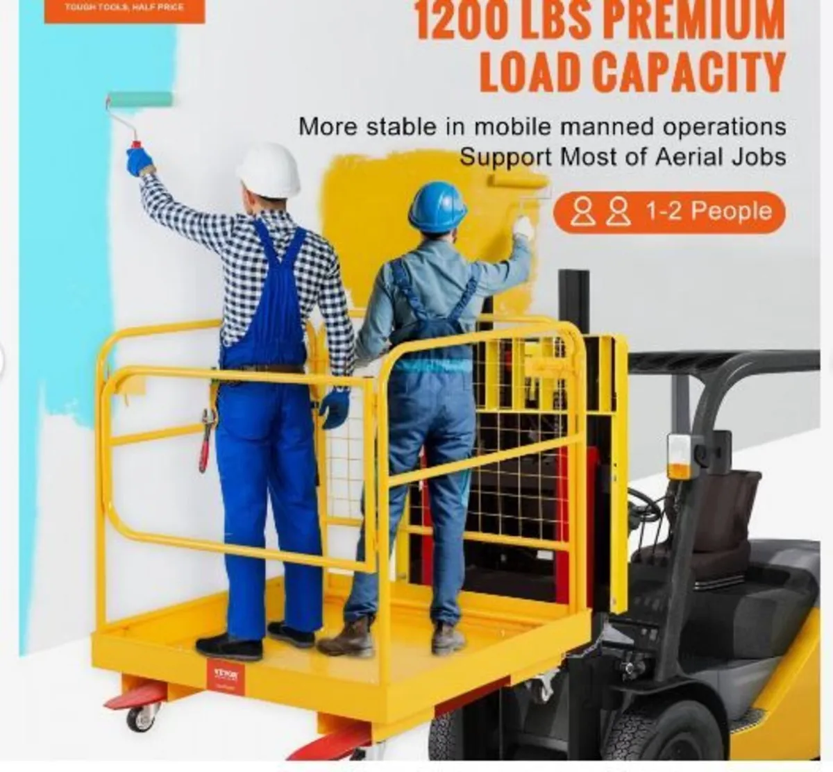 Forklift Safety Cage, 544.3 kg Load Capacity - Image 2