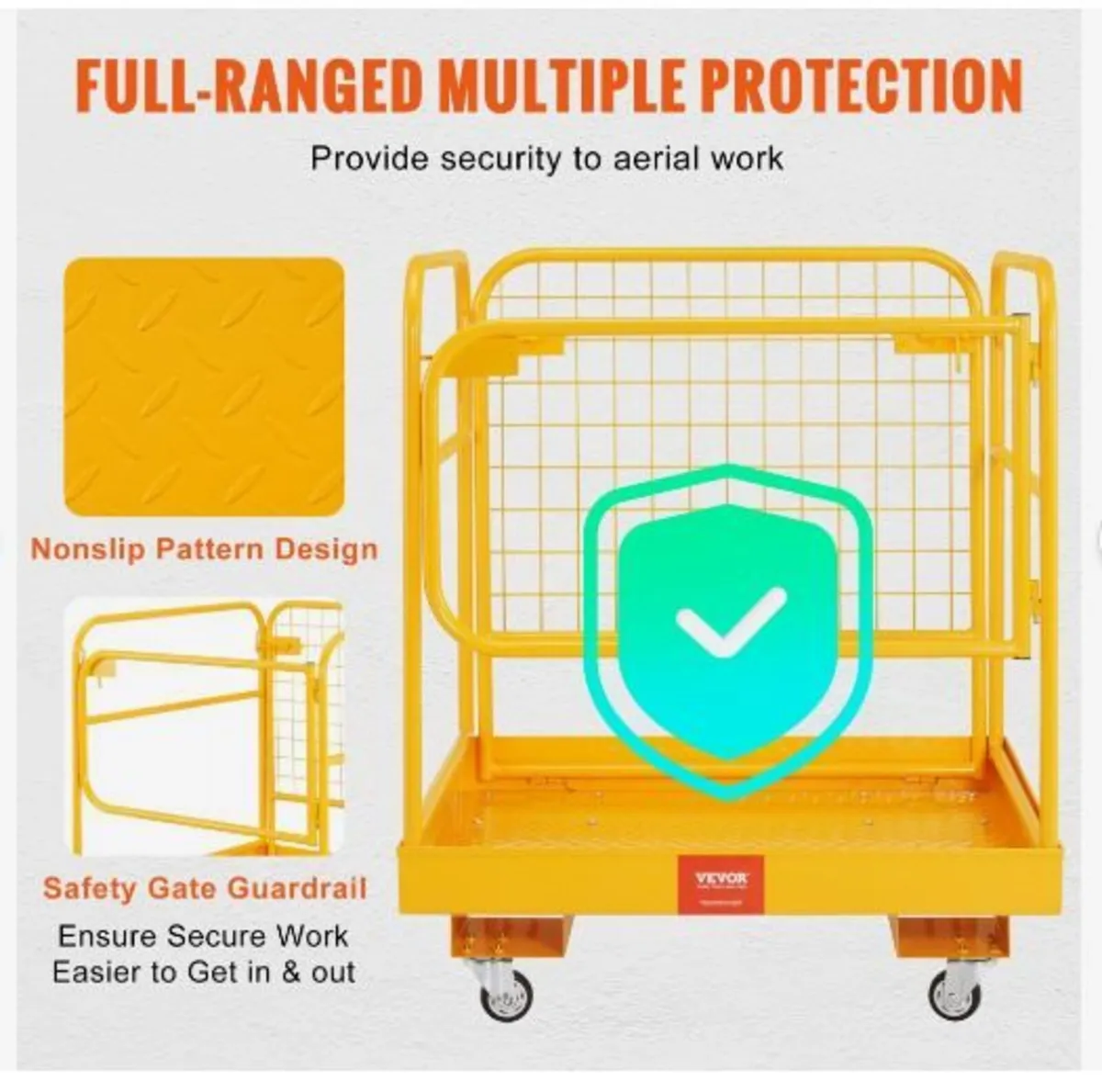 Forklift Safety Cage, 544.3 kg Load Capacity - Image 4