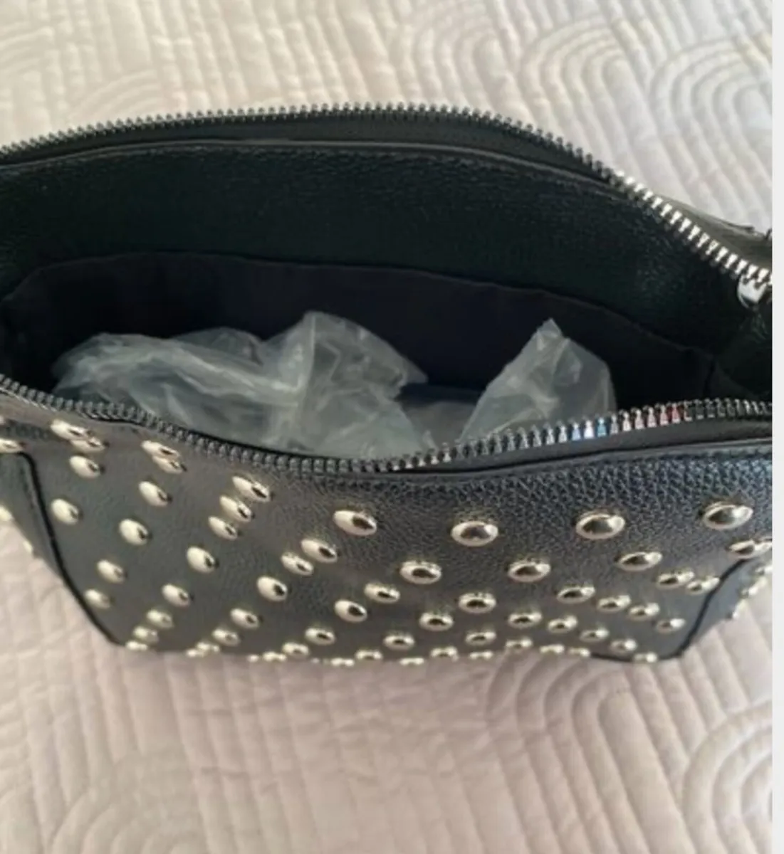Shein - Black Studded Bag - Image 2
